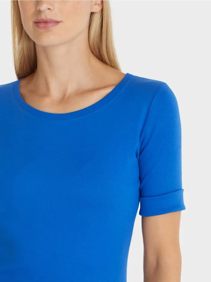 Shirts and Tops Damen Marc Cain Uni TShirt Mit 34rmel Bright Royal Blue