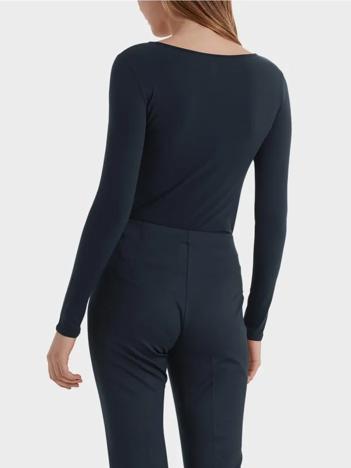 Shirts and Tops Damen Marc Cain Zartes Longsleeve Midnight Blue