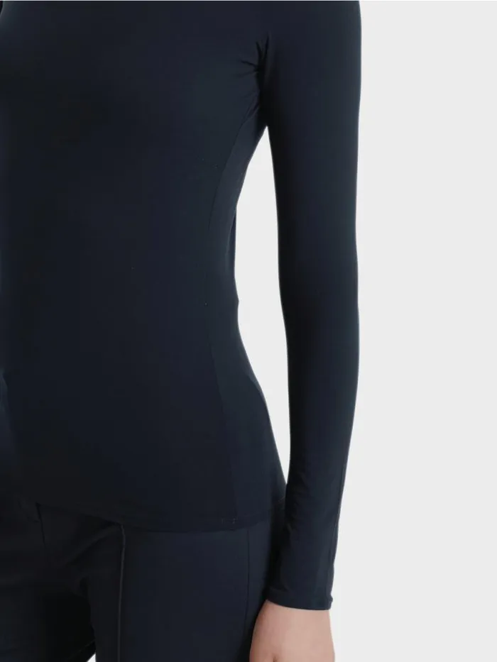 Shirts and Tops Damen Marc Cain Zartes Longsleeve Midnight Blue