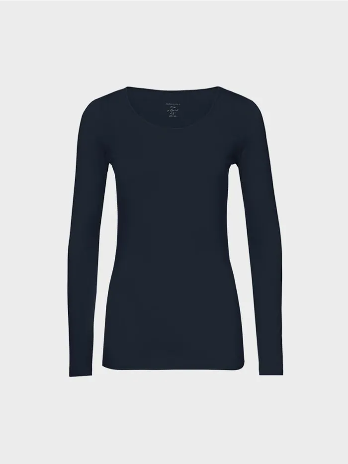 Shirts and Tops Damen Marc Cain Zartes Longsleeve Midnight Blue