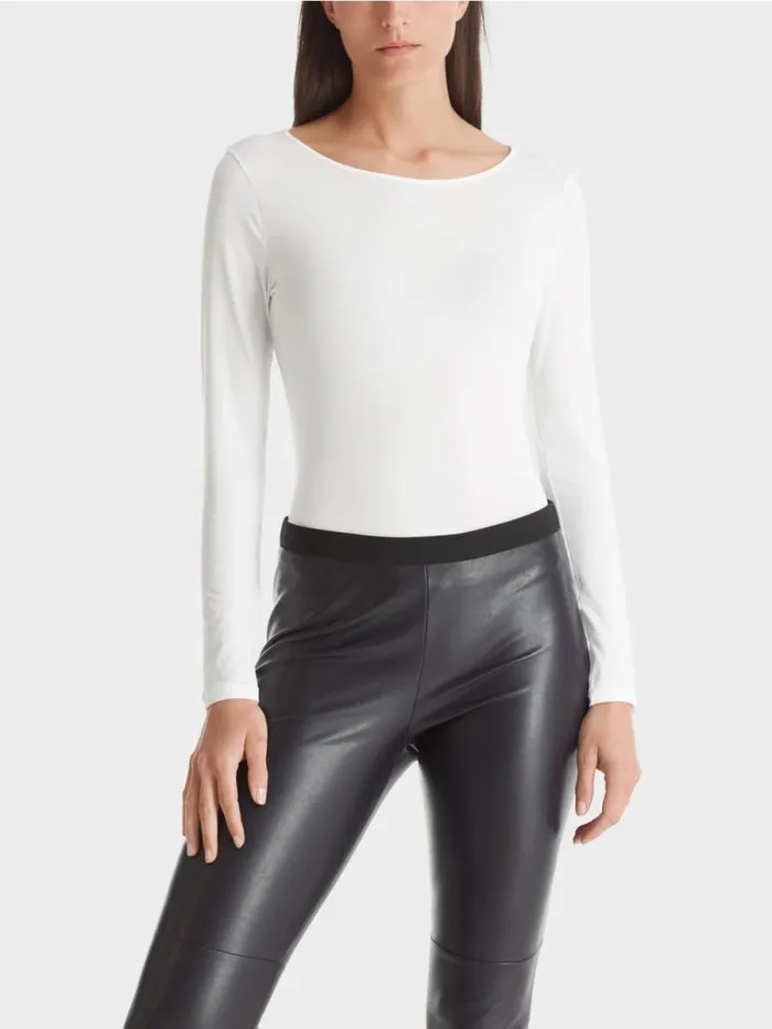 Shirts and Tops Damen Marc Cain Zartes Longsleeve White