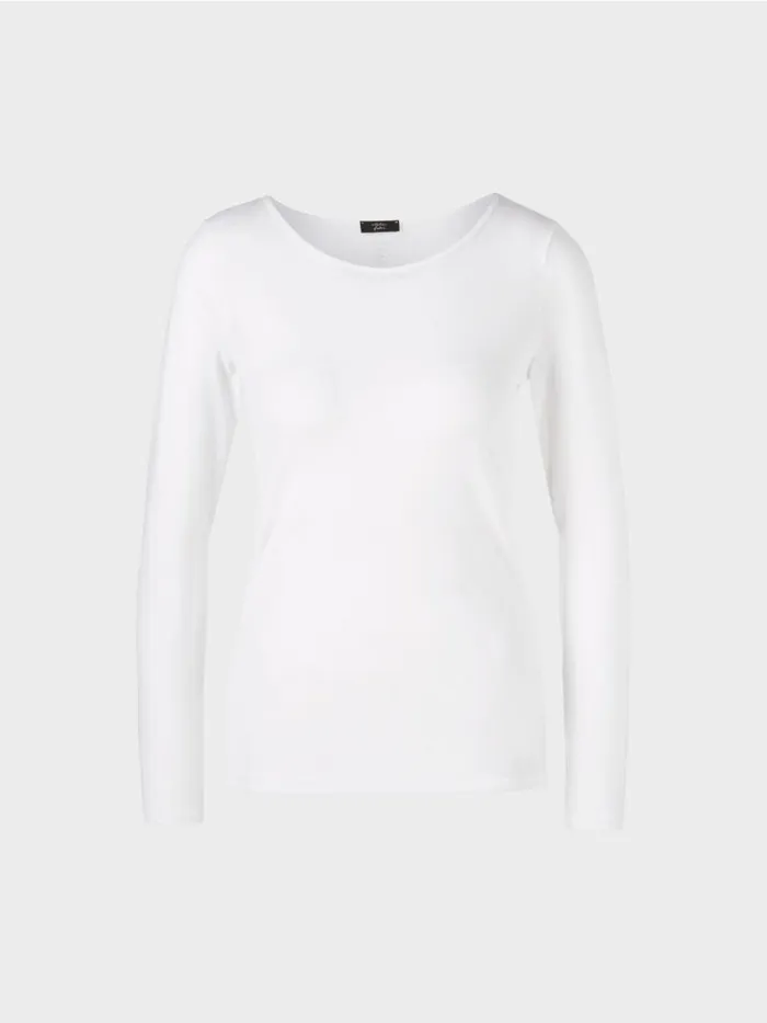 Shirts and Tops Damen Marc Cain Zartes Longsleeve White