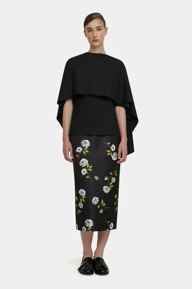 Shirts and Tops Khy Top in Black Merino Wool Emilia Wickstead Women