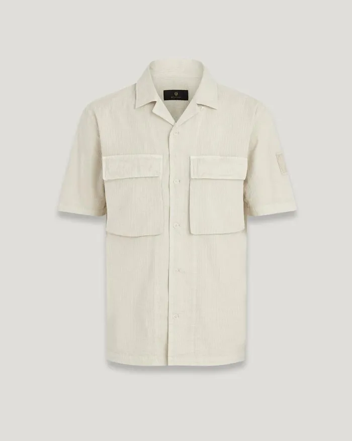 Shirts Men Belstaff Mineral Caster Short Sleeve Shirt Shell