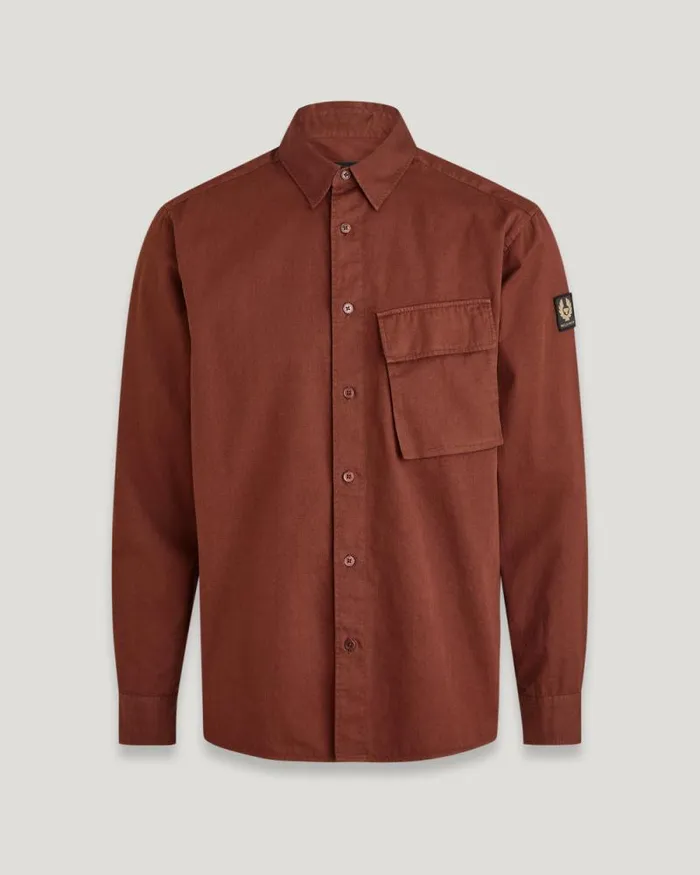 Shirts Men Belstaff Scale Shirt Deep Copper