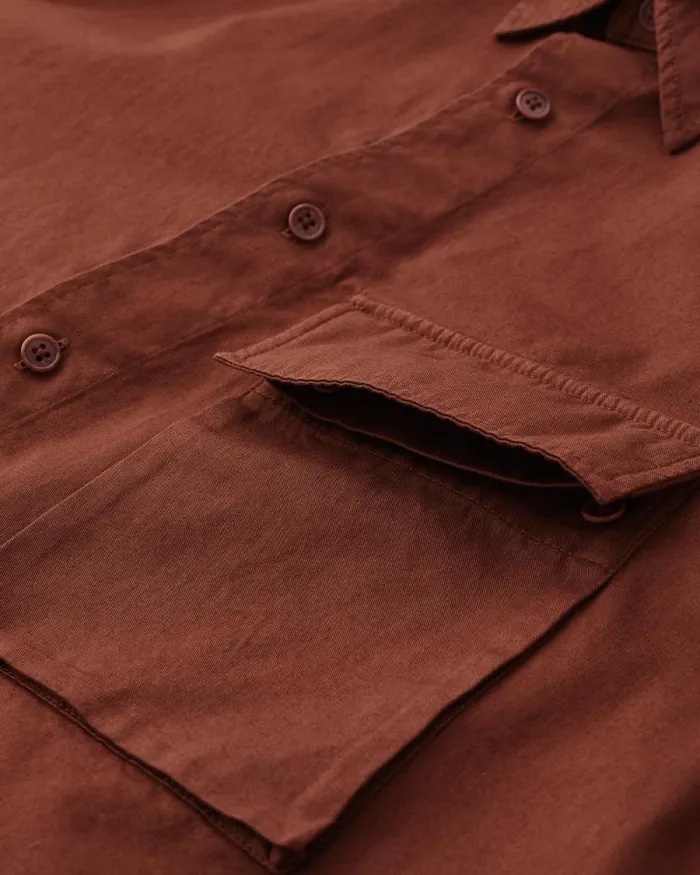 Shirts Men Belstaff Scale Shirt Deep Copper Shirts Men Belstaff Scale Shirt Deep Copper