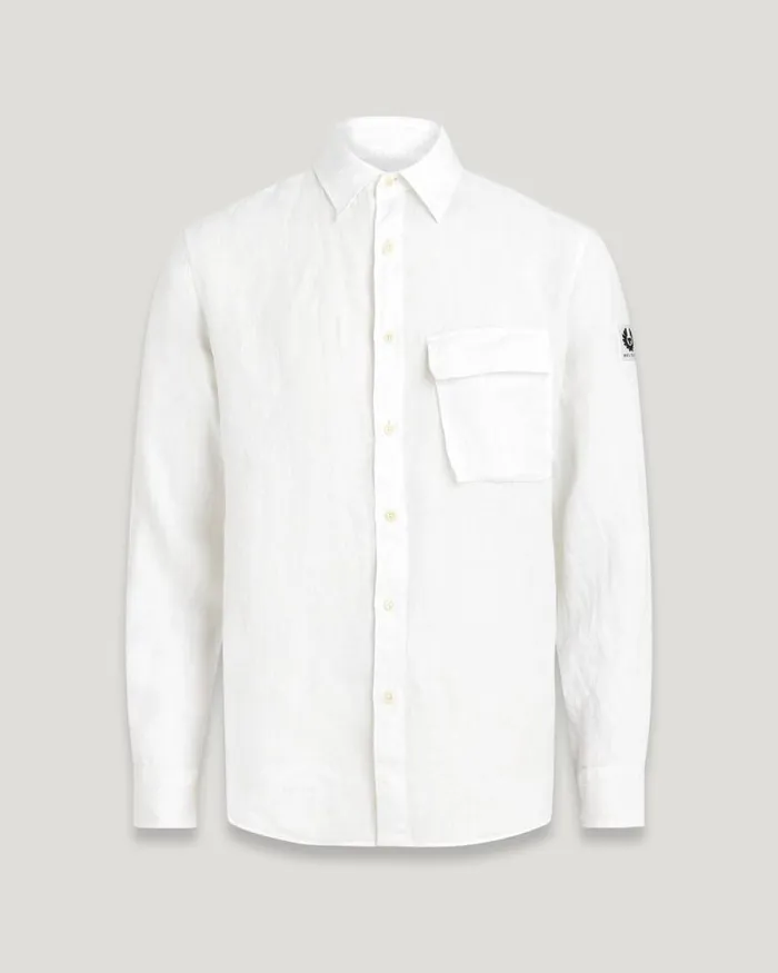 Shirts Men Belstaff Scale Shirt White
