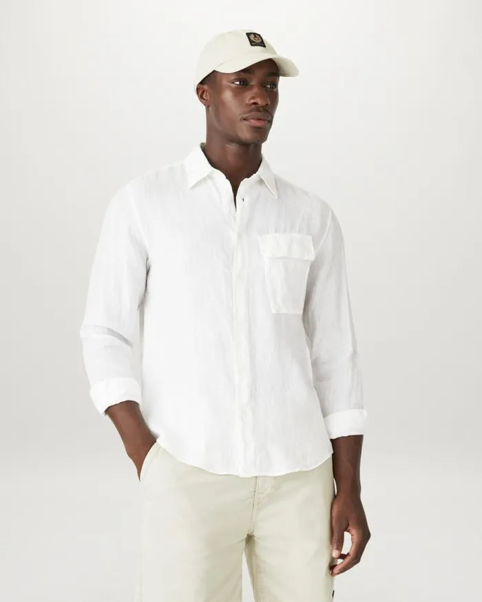 Shirts Men Belstaff Scale Shirt White