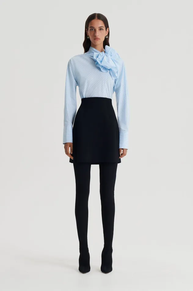 Shirts STRIPE CRAVAT SHIRT PALEBLUE Scanlan Theodore Women