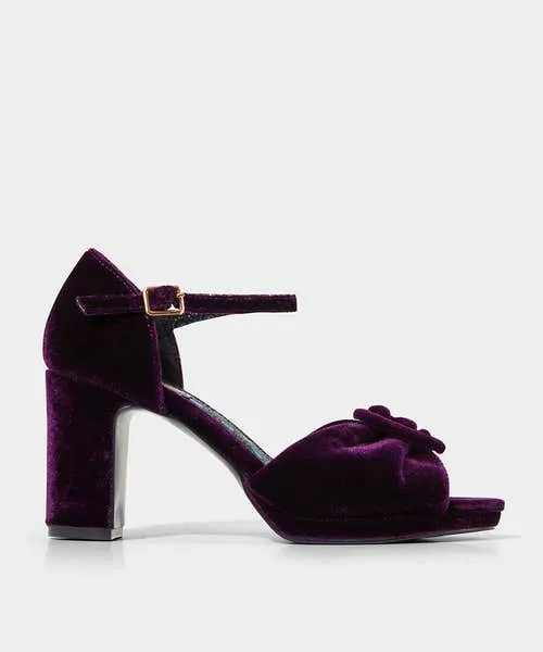 Shoes Sandals and Boots Joebrowns Apparel Leading Lady Velvet Shoes Purple