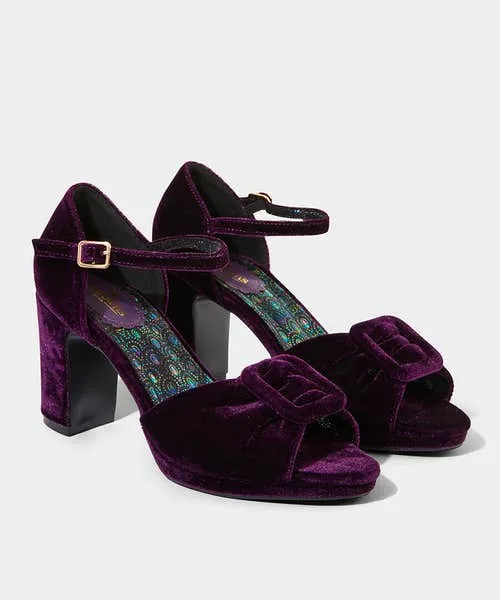 Shoes Sandals and Boots Joebrowns Apparel Leading Lady Velvet Shoes Purple