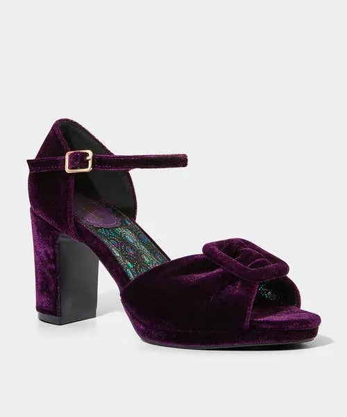Shoes Sandals and Boots Joebrowns Apparel Leading Lady Velvet Shoes Purple