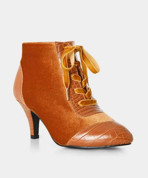 Shoes Sandals and Boots Joebrowns Apparel Sweet Song Velvet Ankle Boots Caramel Shoes Sandals and Boots Joebrowns Apparel Sweet Song Velvet Ankle Boots Caramel