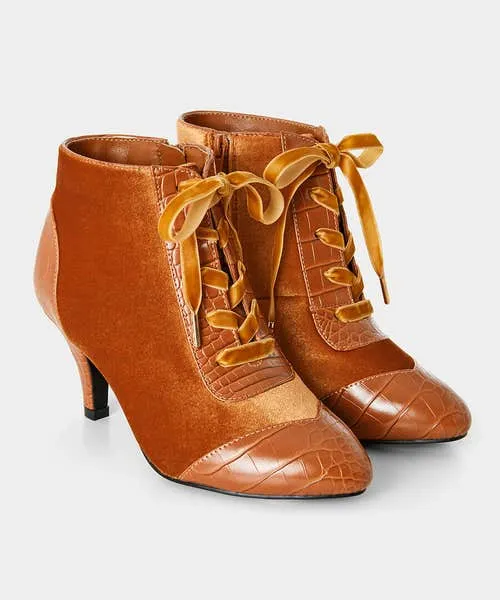 Shoes Sandals and Boots Joebrowns Apparel Sweet Song Velvet Ankle Boots Caramel Shoes Sandals and Boots Joebrowns Apparel Sweet Song Velvet Ankle Boots Caramel