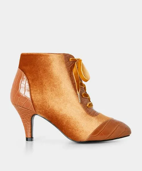 Shoes Sandals and Boots Joebrowns Apparel Sweet Song Velvet Ankle Boots Caramel Shoes Sandals and Boots Joebrowns Apparel Sweet Song Velvet Ankle Boots Caramel