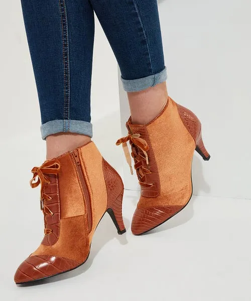Shoes Sandals and Boots Joebrowns Apparel Sweet Song Velvet Ankle Boots Caramel Shoes Sandals and Boots Joebrowns Apparel Sweet Song Velvet Ankle Boots Caramel