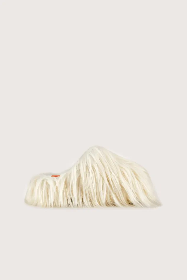 Shop Simon Miller BUBBLE CLOGS Bubble Clog Macadamia Faux Fur