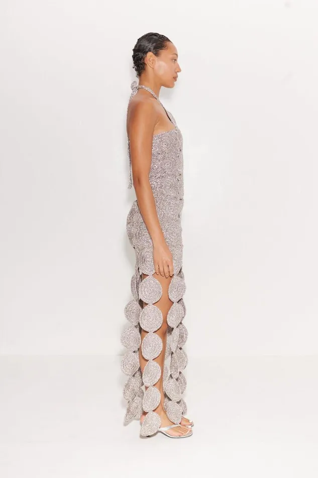 Shop Simon Miller DRESSES Beep Beep Dress Satellite Silver