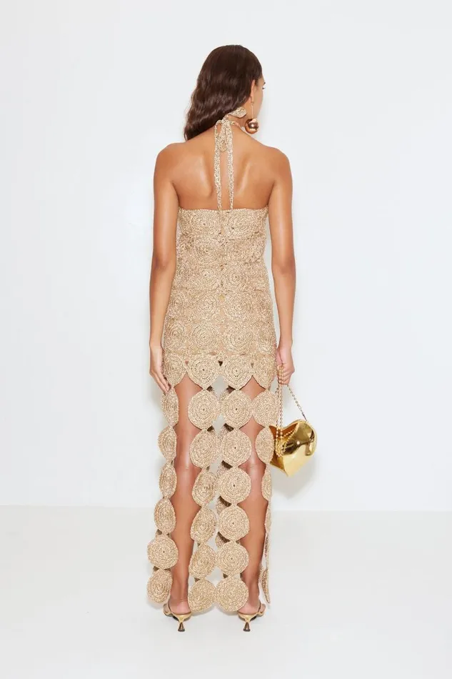Shop Simon Miller DRESSES Beep Beep Dress Star Gold