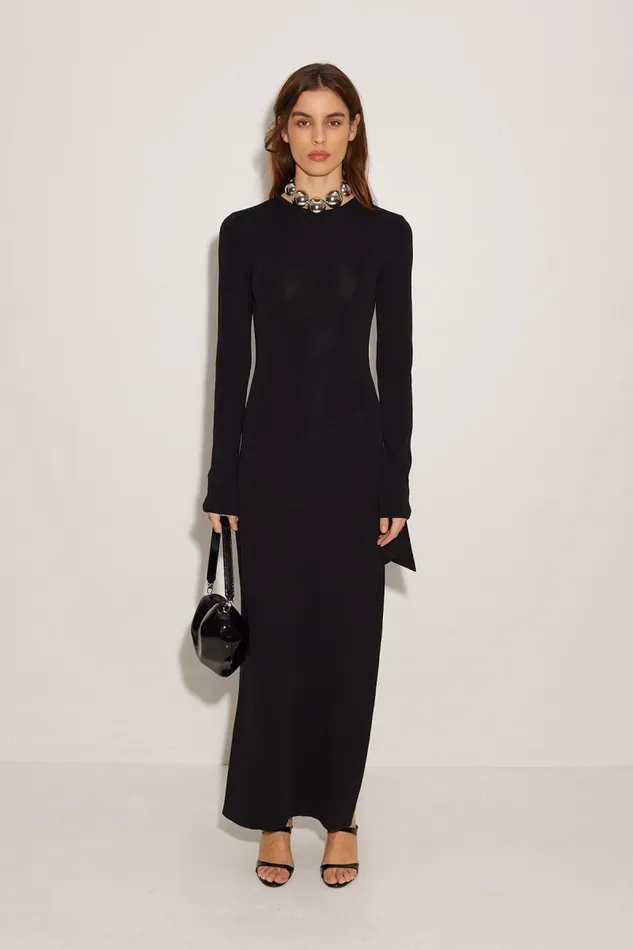 Shop Simon Miller DRESSES Knits By Long Sleeve Junjo Dress Black