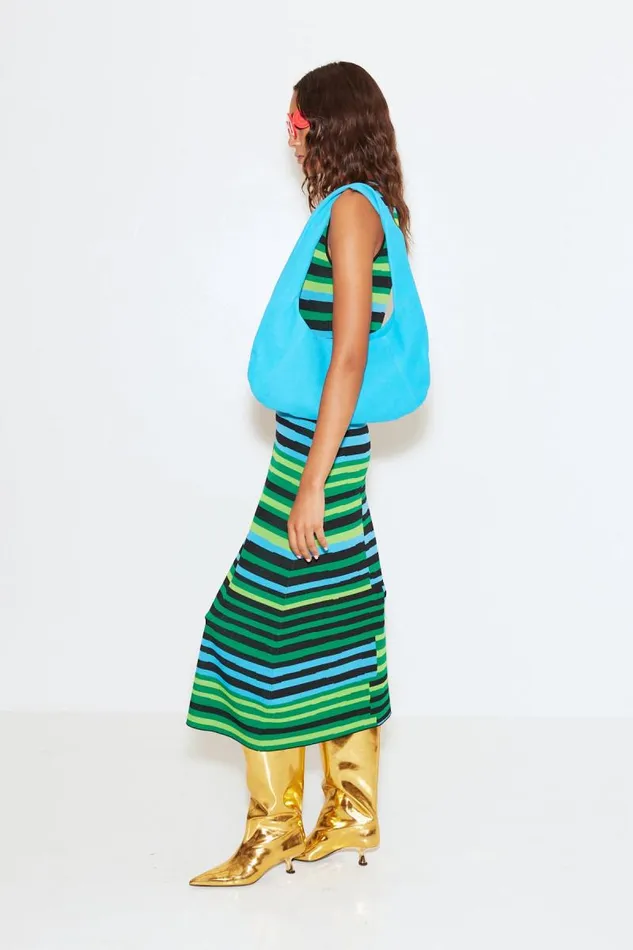 Shop Simon Miller DRESSES Knits By Sleeveless Axon Dress Stacked Stripe