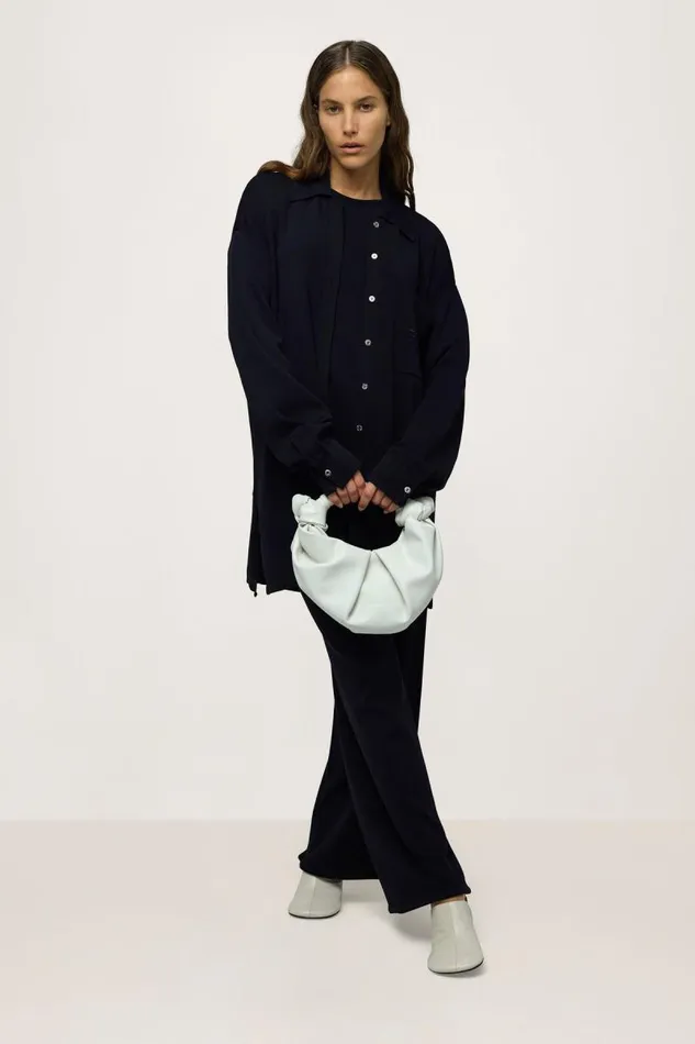 Shop Simon Miller KNITWEAR Knits By Oversized Blaz Jacket Black