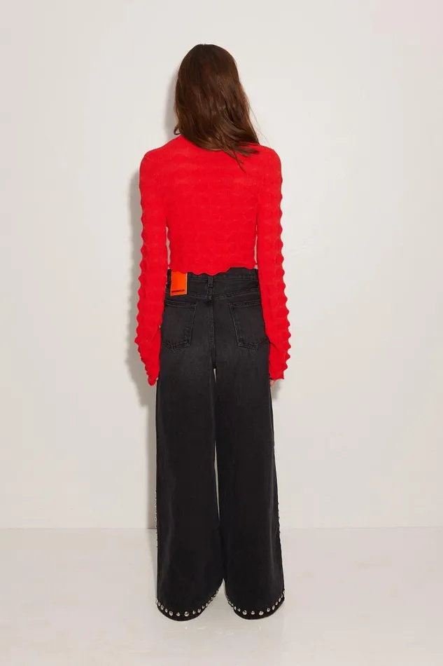 Shop Simon Miller KNITWEAR Peep Pullover Sweater Mod Orange