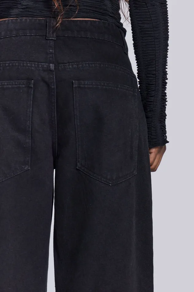 Shop Solid Black Colossus Jeans Women Tops Jaded London