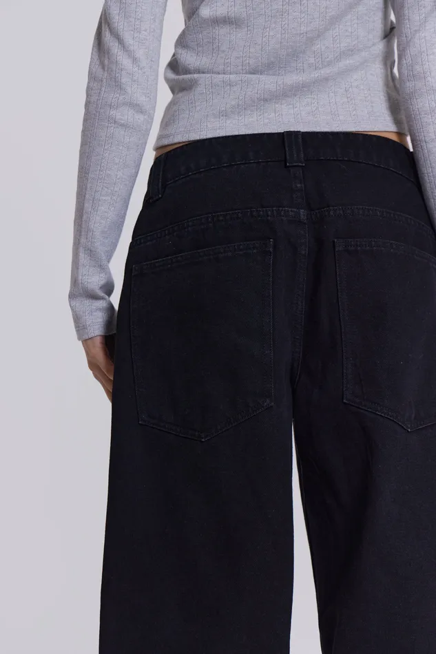Shop Solid Black Colossus Jeans Women Tops Jaded London