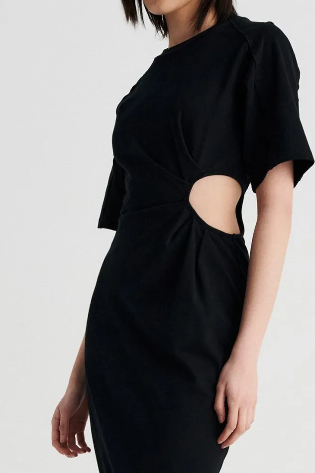 Shop SUBOO Dresses Barney Cut Out Maxi Dress 8211 Black