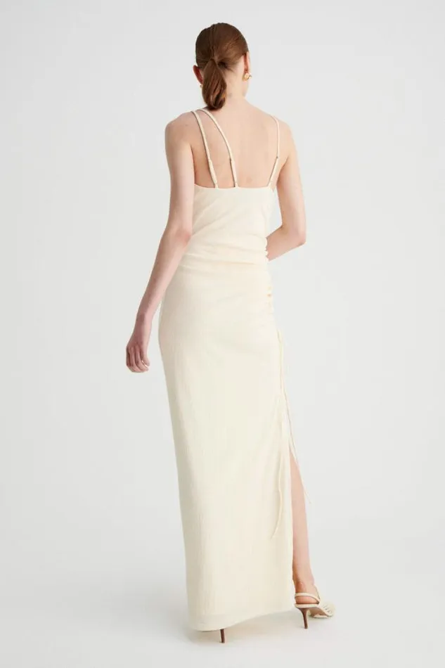 Shop SUBOO Dresses Jacqui Cowl Maxi Dress 8211 Cream