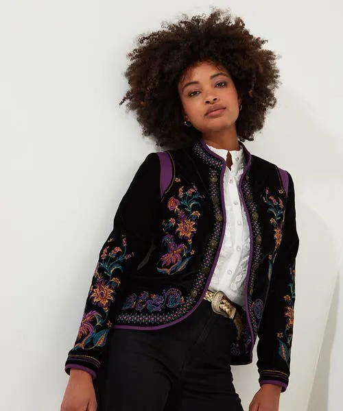 Show Stopper Embroidered Boutique Jacket Black Apparel Blazers Joebrowns