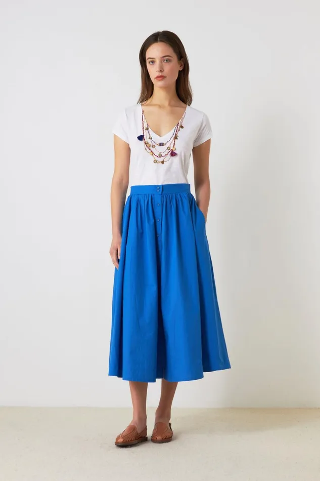 Skirts and Shorts Women Leon and Harper Jeremiah Pl Skirt Sky