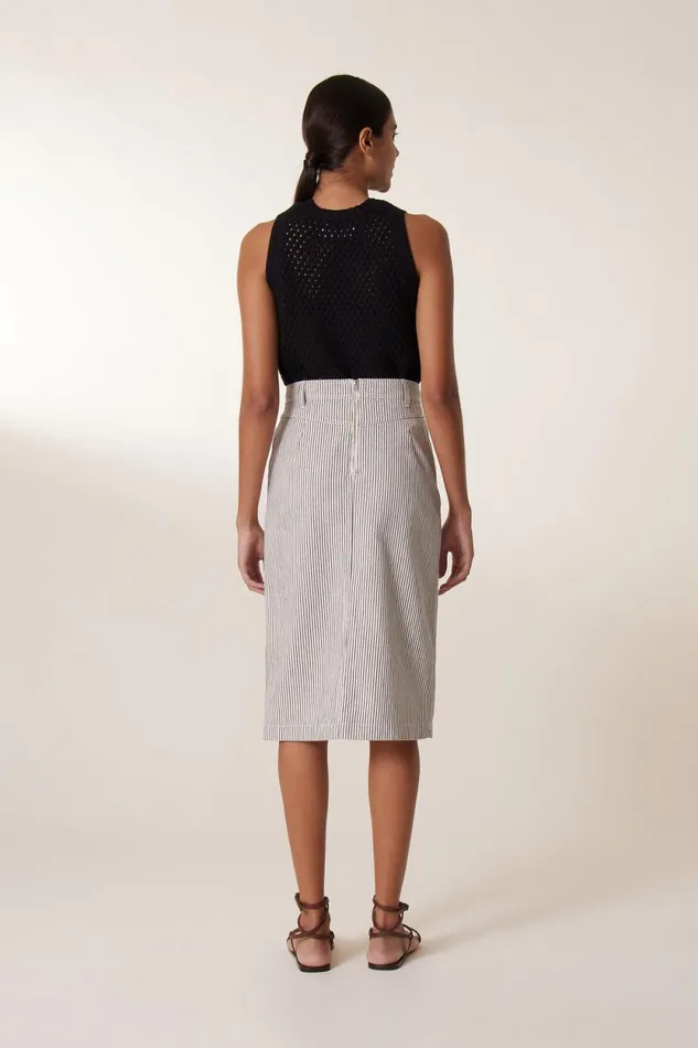 Skirts and Shorts Women Leon and Harper Justi Strp Skirt Ecru