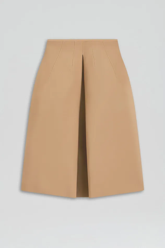 Skirts MILANO PLEAT SKIRT CAMEL Scanlan Theodore Women Skirts MILANO PLEAT SKIRT CAMEL Scanlan Theodore Women