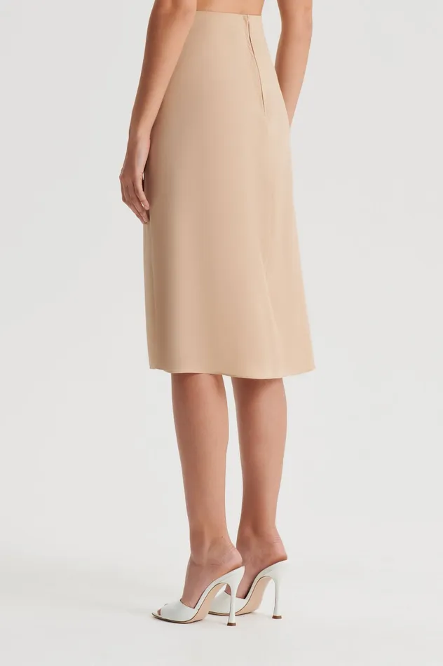 Skirts Scanlan Theodore Women SILK SLIP NUDE Skirts Scanlan Theodore Women SILK SLIP NUDE