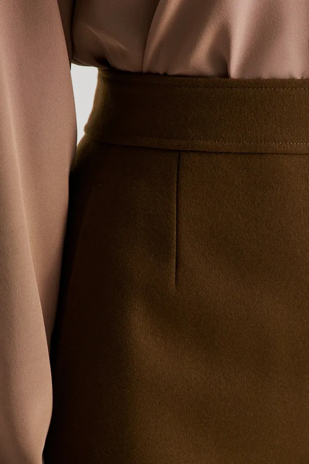 Skirts TAILORED MINI SKIRT KHAKI Scanlan Theodore Women