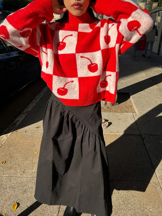 Skirts Women Maeve Midi Skirt Caviar Twill Lisa Says Gah