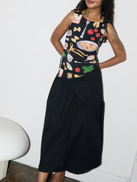 Skirts Women Maeve Midi Skirt Caviar Twill Lisa Says Gah