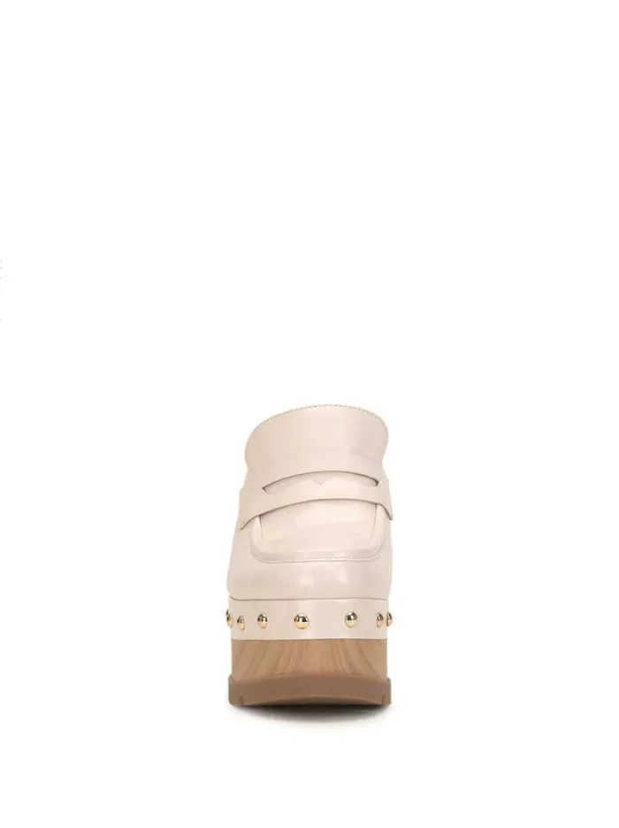 Slides and Mules Shoes Jessica Simpson Hunyie Platform Clog In Chalk