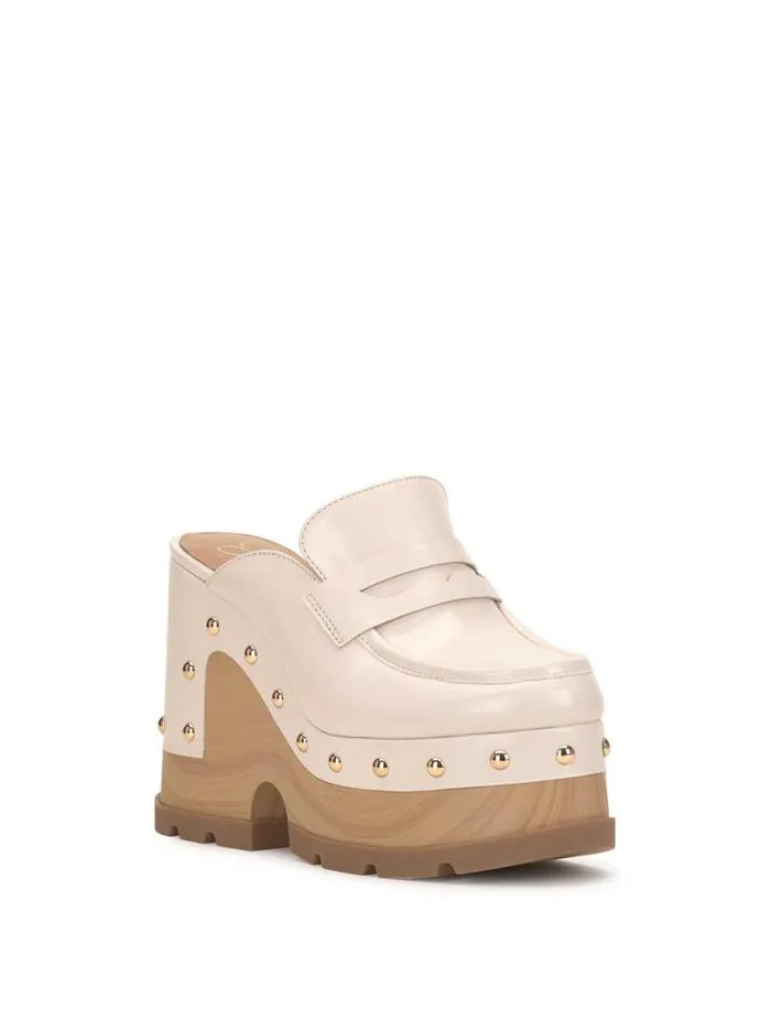Slides and Mules Shoes Jessica Simpson Hunyie Platform Clog In Chalk