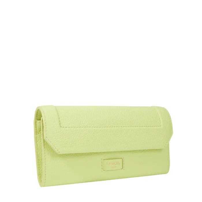 Slim Flap Wallet Lime Women Lancel Wallet