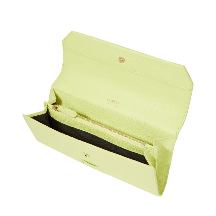 Slim Flap Wallet Lime Women Lancel Wallet