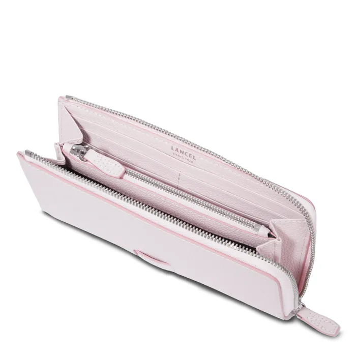 Slim Zip Wallet Dragee Pink Women Lancel Wallet