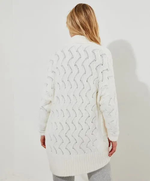 Sloe Joes Soft Slouchy Cardigan White Apparel Knitwear and Cardigans Joebrowns Sloe Joes Soft Slouchy Cardigan White Apparel Knitwear and Cardigans Joebrowns