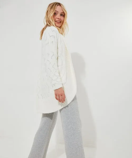 Sloe Joes Soft Slouchy Cardigan White Apparel Knitwear and Cardigans Joebrowns Sloe Joes Soft Slouchy Cardigan White Apparel Knitwear and Cardigans Joebrowns