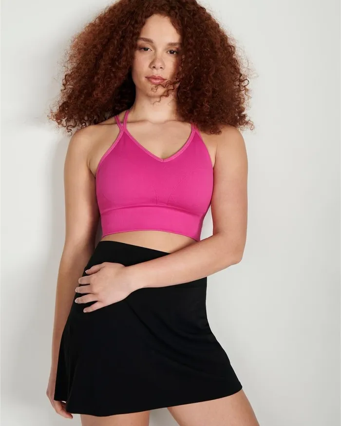 Soma 247 Skort Patterned Palms Black Women Bottoms