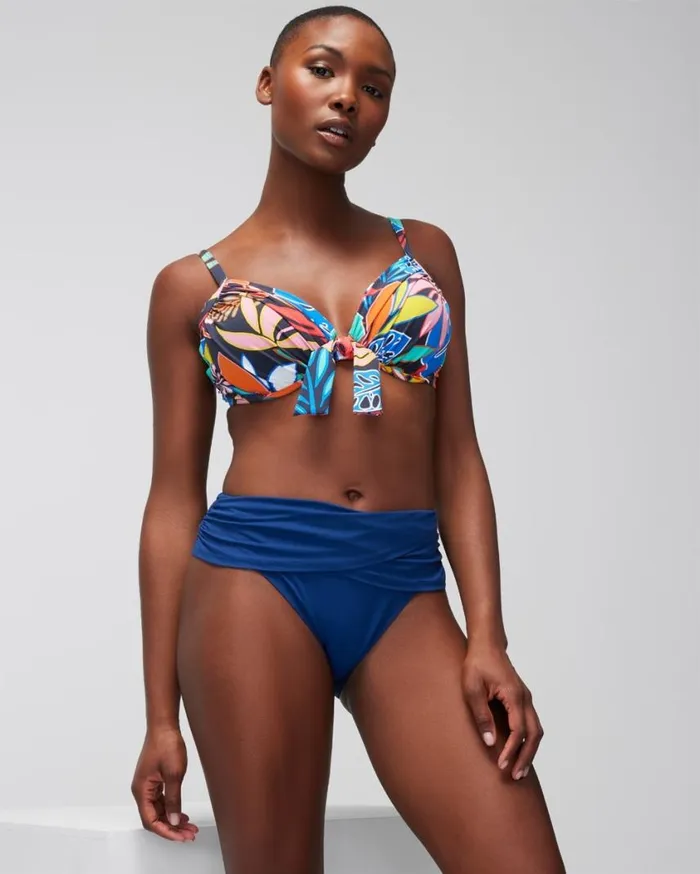 Soma Bleu Rod Kore Sarong Hipster Navy Women Swim