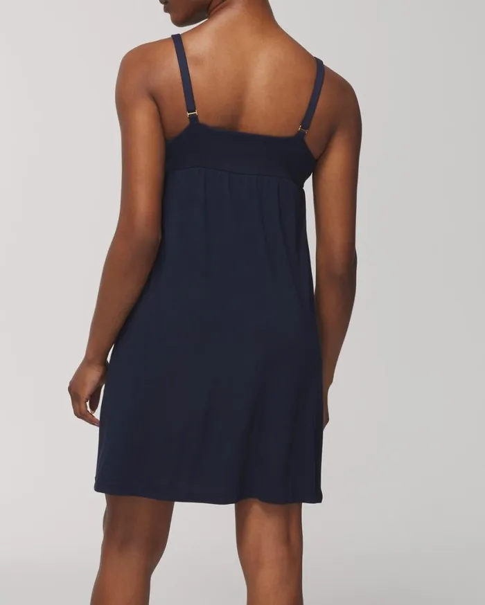 Soma Cool Nights Nursing Chemise Nightfall Navy Women Matching Sets and Separates