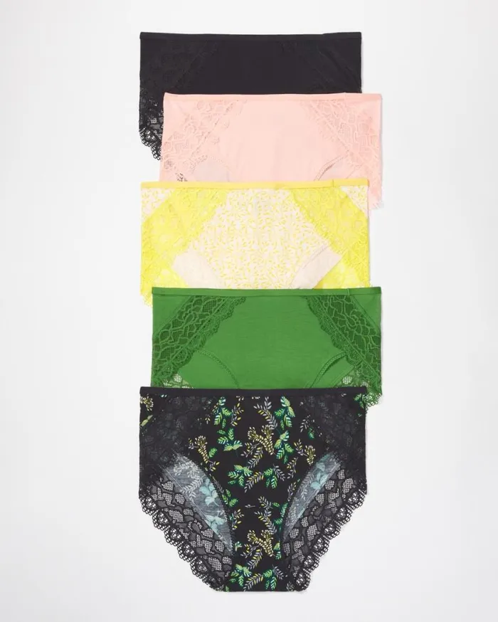 Soma Embraceable Enchanting Lace High Leg 5 Pack Heartbreaker Multipack Women Panties